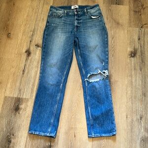 Paige Brigitte distressed straight leg size 27